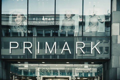 Mannheim, Germany - June 11, 2022: Primark sign in forn of shopping store
