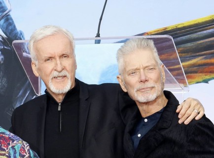 James Cameron and Stephen Lang at James Cameron and Jon Landau hand and foot imprinting ceremony