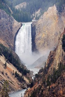 Lower Falls, Yellowstone River, Grand Canyon of the Yellowstone, Yellowstone National Park,