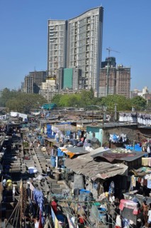 Dhobi Ghat, a central laundromat, open air wash pens, Mumbai, Maharashtra, India, Asia