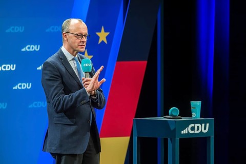 Election event of the CDU party for the Bundestag elections with top candidate Friedrich Merz.