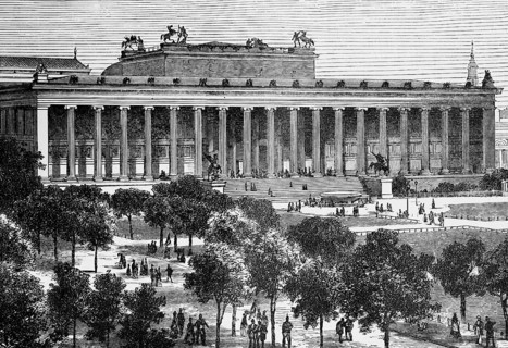 Old Museum on the Museum Island with pleasure garden in Berlin Mitte, built 1825-1830 by Karl