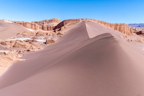 View of the Duna Mayor dune, in the Valle de la Luna, San Pedro de Atacama, San Pedro de Atacama,