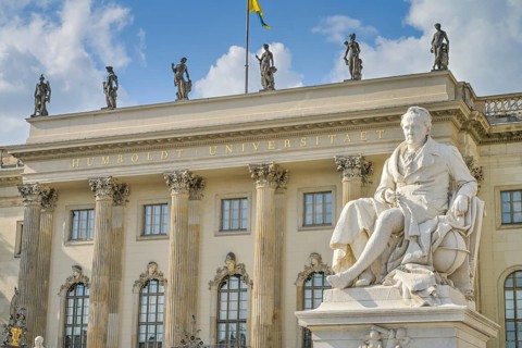 Alexander von Humboldt Memorial, Main Building, Humboldt University, Unter den Linden, Mitte,