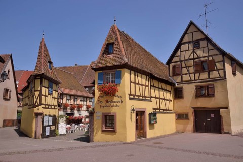 "Freudenreich" winery in Eguisheim, named favorite village of the French in 2013, Le Village