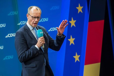 Election event of the CDU party for the Bundestag elections with top candidate Friedrich Merz.