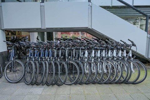 Bike hire, Europacenter, Budapester Straße, Charlottenburg, Charlottenburg-Wilmersdorf, Berlin,
