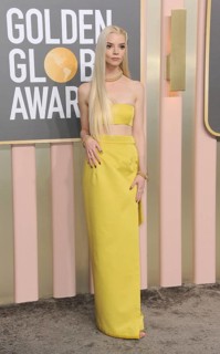Anya Taylor-Joy at the 80th Annual Golden Globe Awards held at the Beverly Hilton Hotel in Beverly