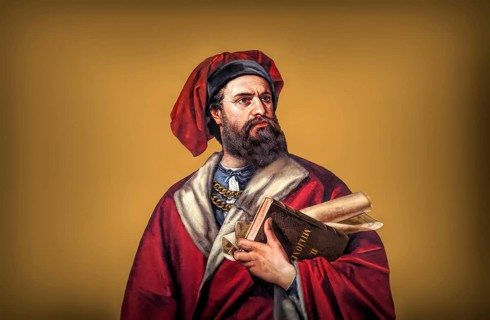 Marco Polo, c.?1254 –1324, an Italian merchant, explorer and writer, digital edited