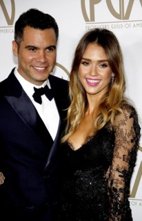 Jessica Alba and Cash Warren at the 24th Annual Producers Guild Awards held at the Beverly Hilton