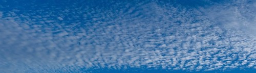 Clouds in the blue sky, Steinau an der Straße, Hesse, Germany, Europe