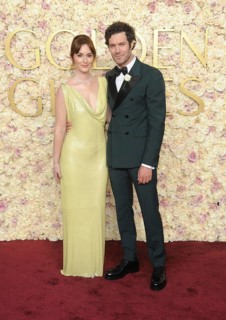 Leighton Meester and Adam Brody at the 82nd Annual Golden Globe Awards held at the Beverly Hilton