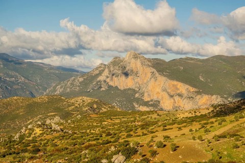 Beautiful View while hiking to Jebel Khmes, Morocco - The Highest peak in Talassemtane National