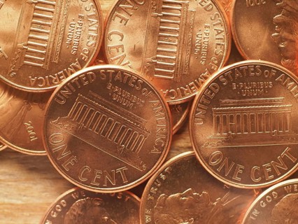 1 cent coins, United States, North America