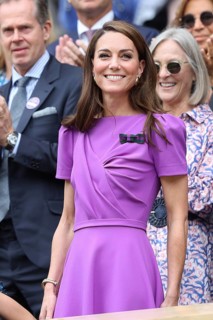 Catherine, Princess of Wales in the Royal Box at the 2024 Wimbledon Championships, London, England,