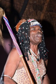 Xhosa medicine man, Xhosa Wish Doctor, Wild Coast, Eastern Cape, South Africa, Africa