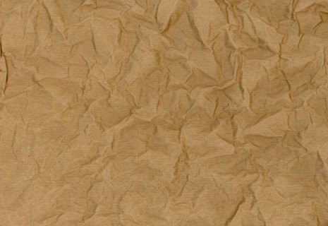 Brown crumpled paper texture background