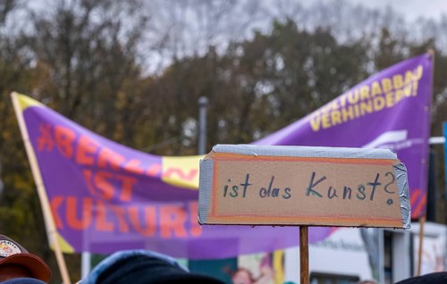 Germany, Berlin, 13 November 2024, cultural scene, demonstration against cultural cuts, Brandenburg