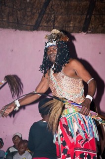 Xhosa medicine man, Xhosa Wish Doctor, Wild Coast, Eastern Cape, South Africa, Africa