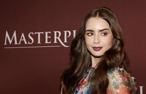 Lily Collins at the 'Les Miserables' Photo Call held at the Linwood Dunn Theater in Hollywood, USA