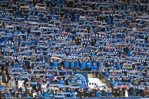 LUBIN, POLAND - AUGUST 6, 2023: Football match Polish PKO Ekstraklasa between KGHM Zaglebie Lubin