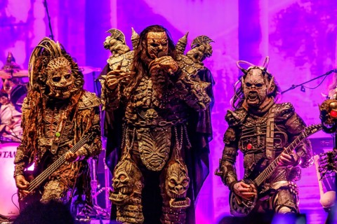 Lordi Open Air in the Ehrenhof, Kunstpalast Düsseldorf, concert for the exhibition Death and the