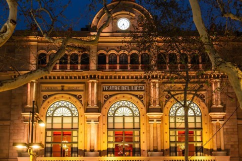 Gran Teatre del Liceu, theatre in Barcelona on the Ramblas, Barcelona, Spain, Europe