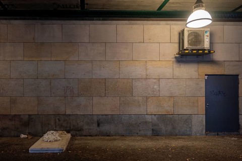 Germany, Berlin, 19.11.2024, Homeless camp under the underground viaduct (Magistratsschirm),
