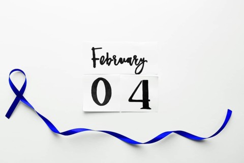 Blue ribbon world cancer day date