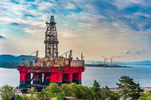 Oil rig, Rørvika, Anneland, Rørvika, Norway, Europe