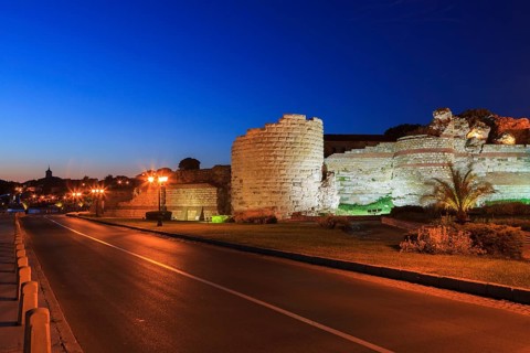 Old fortress, western gate of the Byzantine city wall, Nessebar, Burgas Province, Bulgaria, Europe