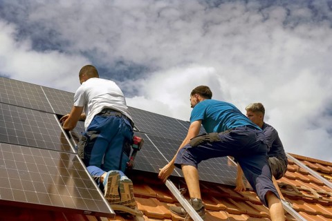 Assembly of photovoltaic. Photovoltaic module PV system Solar module Solar panel Solar system Solar