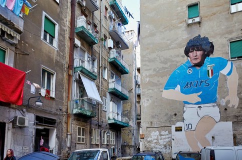 Naples Campania Italy. Made on the occasion of the second Scudetto of Napoli, in the 1990, the