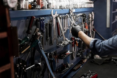 Bike creation workshop. Resolution and high quality beautiful photo