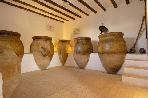 Tinajas clay jugs, Olive Culture Museum, near Baeza, Jaen, Andalusia, Spain, Olive Museum, Museo de