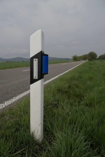 Game warning reflector, game warning device, Hohenlohe, Swabian Hall, Heilbronn-Franconia,
