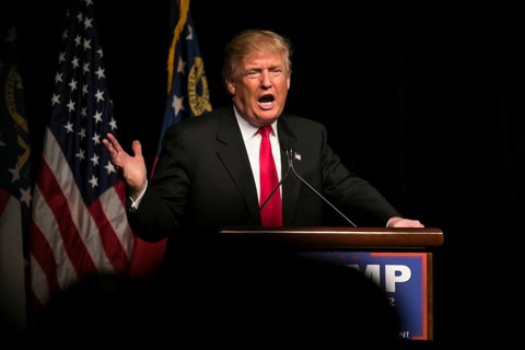 21 February 2016: Republican Presidential candidate Donald Trump speaks to several thousand