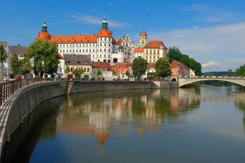 Neuburg on the Danube, Neuburg Castle, Neuburg Castle, Danube, Upper Bavaria, Bavaria, Germany,
