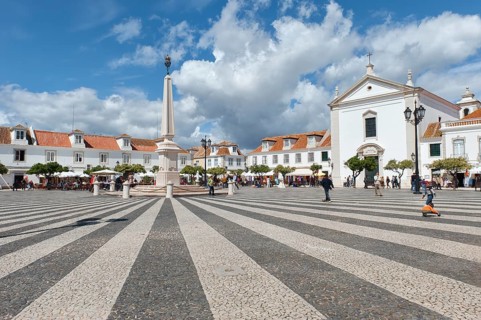 Marquess of Pombal Square, Plaza, Praca do, Vila Real de Santo Antonio, Algarve, Portugal, Europe