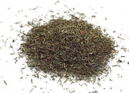 Thyme, Roman thyme, Garden thyme (thymus vulgaris), Thyme, Labiates, Provencial thyme against white