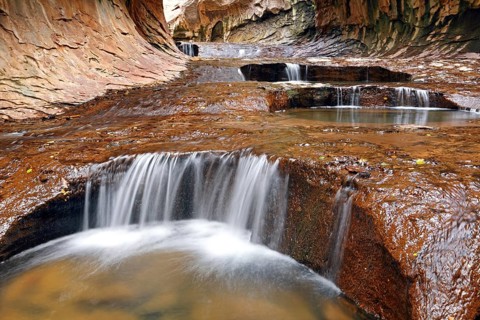 The Subway of Left Fork Creek, Zion National Park, UT, USA, North America