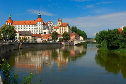 Neuburg on the Danube, Neuburg Castle, Neuburg Castle, Danube, Upper Bavaria, Bavaria, Germany,