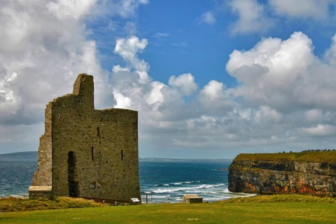 Ballybunion Castle, Ballybunion, County Kerry, Ireland, Europe