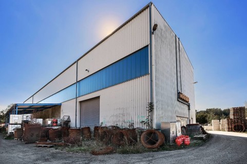 Large hall and reinforcing steel, precast concrete plant, Kempten, Allgäu, Bavaria, Germany, Europe