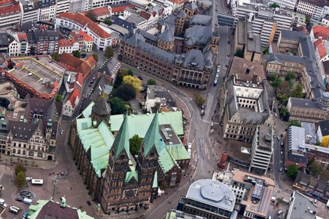 St. Petri Cathedral, Bremen City Hall, Bremen City Centre, Germany, Europe