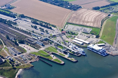 Puttgarden ferry port, Fehmarn, Schleswig-Holstein, Germany, Europe