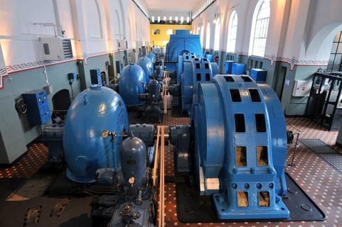 Generator Hall, Power Station, Kraftstasjon Norwegian Hydroelectric and Industrial Museum,