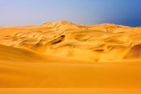 Sand Dunes in the Desert near Walvis Bay, Namibia, Africa