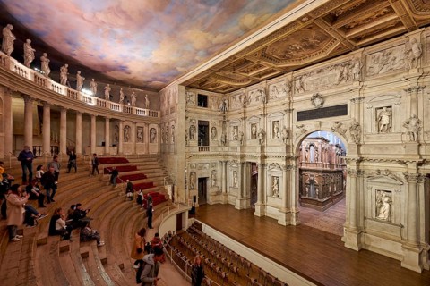 Vicenza, Veneto, Italy. The Teatro Olimpico