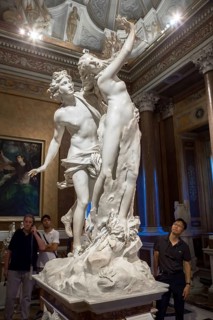 ROME, ITALY - AUGUST 24, 2018: Gian Lorenzo Bernini masterpiece, Apollo e Dafne, dated 1625